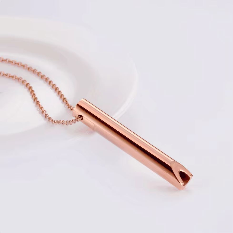 Breath Necklace Rose Gold
